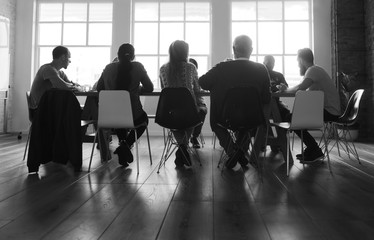 Wall Mural - Diverse group of people in a seminar