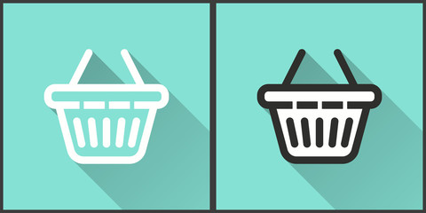 Wall Mural - Shopping basket - vector icon.