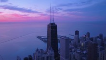Aerial Illinois Chicago July 2017 Sunrise 4K Inspire 2 