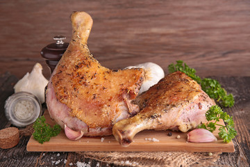 Wall Mural - grilled duck leg