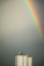 Rainbow Over Glasgow Towerblock