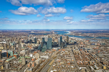 Montreal aerial view