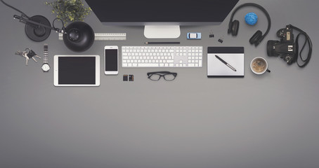 Top view office