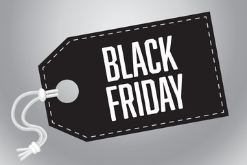 Tag Black Friday Sale Vector Illustration 1