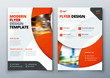 © great_bergens - Flyer template layout design. Business flyer, brochure, magazine or flier mockup in bright colors. Vector