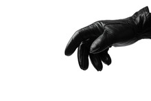 Black Glove On White Background
