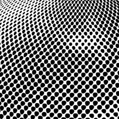 Fototapete - Vector abstract dotted background. Black and white halftone effect vector illustration.