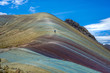 Vinicunca, rainbow mountains or seven colour mountains, Peru.