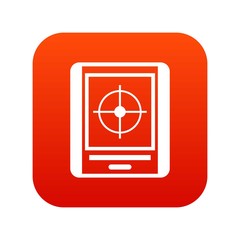 Poster - Radar icon digital red