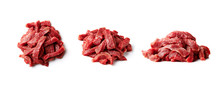 Beef Meat Over White Background