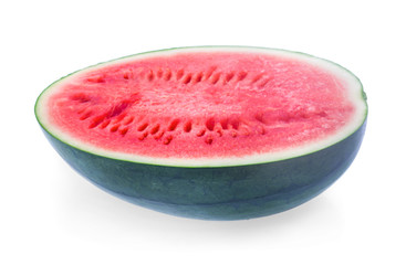 Sliced of watermelon isolated on white background