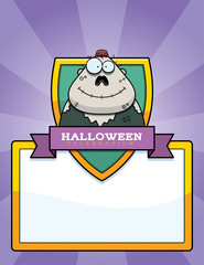 Cartoon Zombie Halloween Graphic