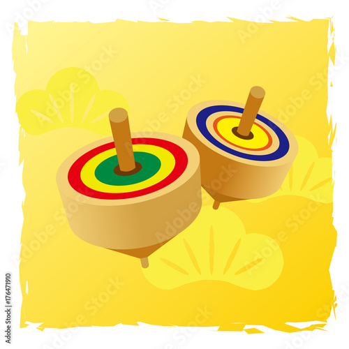 背景付きお正月小物イラスト こま Stock Vector Adobe Stock 背景付きお正月小物イラスト こま Stock Vector Adobe Stock