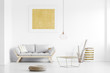 © Photographee.eu - Golden poster on white wall