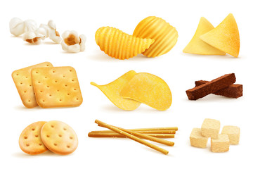 Poster - Salty Snack Pieces Set