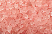 Pink Sea Salt Crystals Macro Shot, Abstract Texture