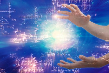 Poster - Composite image of hands gesturing against white background