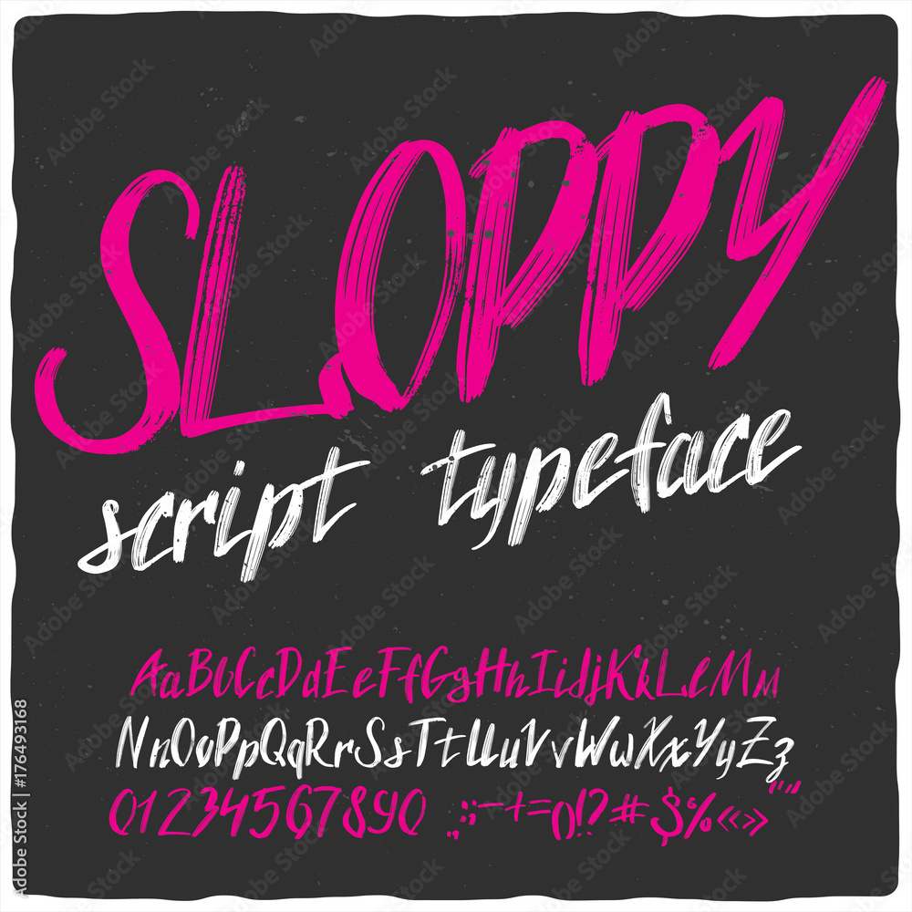 Handcrafted script typeface named "Sloppy". Good font to make your ...