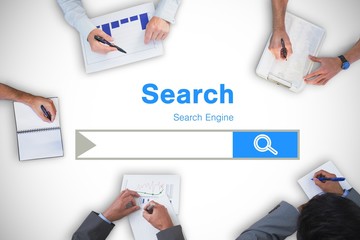 Poster - Composite image of business meeting