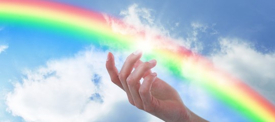 Poster - Composite image of hand of man pretending to hold an invisible