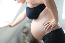 Pregnant Woman, In Labor Pain