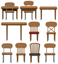 Different Designs Of Chairs And Tables