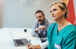 © Jacob Lund - Mature female medical professional in meeting