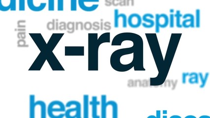 Sticker - X-ray animated word cloud, text design animation.