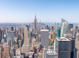 Fototapeta  - Aerial view of Midtown skyscrapers, New York City