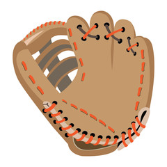 Sticker - Isolated baseball glove on a white background, Vector illustration