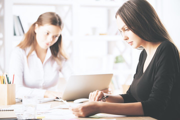 Poster - Pretty females doing paperwork