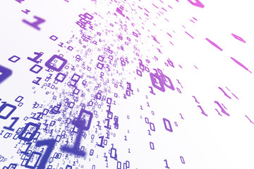 Fototapete - bright binary code wallpaper