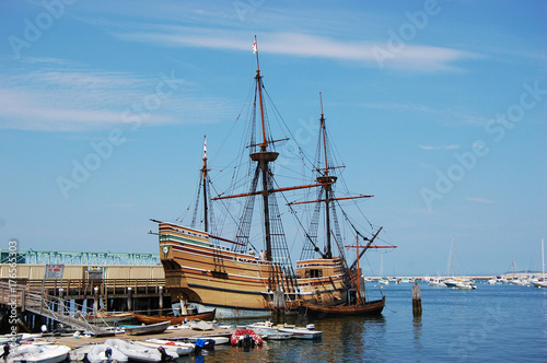 Fotomural The Mayflower II at Plymouth, Massachusetts, USA.