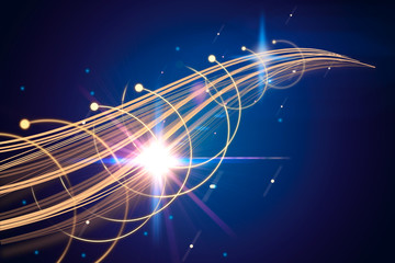 Poster - Creative digital wave backdrop