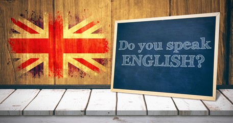 Poster - Composite image of do you speak english