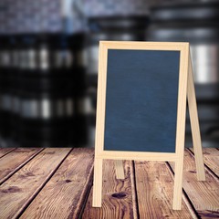 Poster - Composite image of a board in a white background