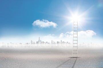 Poster - Composite image of a ladder