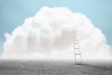 Poster - Composite image of a ladder