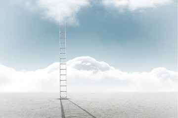 Poster - Composite image of ladder