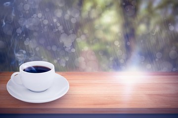 Poster - Composite image of cup of coffee