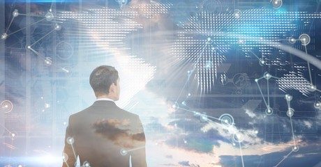 Poster - composite image of asian businessman