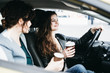 © speed300 - Two girls are riding in a car