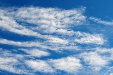 White clouds in the blue sky, Sky background