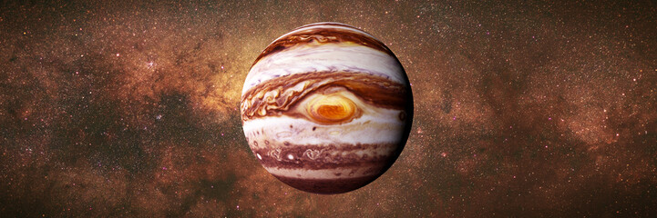 Wall Mural - planet jupiter and the stars of the galaxy