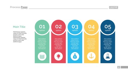 Poster - Five Options Diagram Slide Template