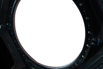 Wall Mural - space station window 3d rendering