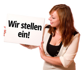 Poster - Wir stellen ein