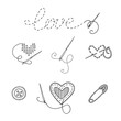 Embroidery vector set