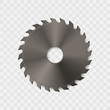 Circular saw blade vector icon.