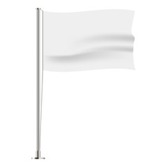 Aufkleber - Horizontal wavy flag. Realistic mockup. Vector illustration.